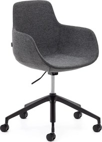 Sötétszürke irodai szék Tissiana – Kave Home