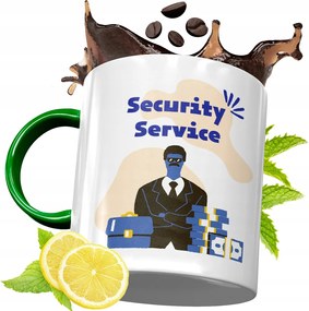 Zöld Bögre Biztonsági Őrnek Születésnapra Ajándék fényképes nyomtatással