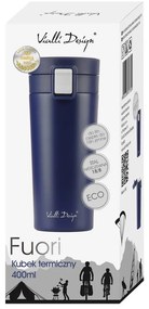 Fuori sötétkék thermo utazóbögre, 400 ml - Vialli Design