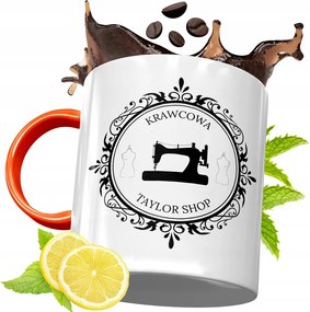 Narancssárga Bögre Szabónak Születésnapi Ajándék fényképes nyomtatással