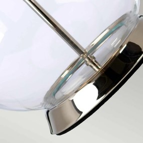 Elstead Lighting Orb ORB-CLEAR-PN-BLK Asztali lámpa 1x60W/E27