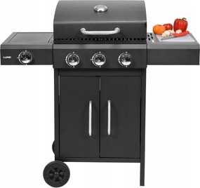 Kerti Gázgrill Lund 11 6 kW Acél égő zománcozott rács