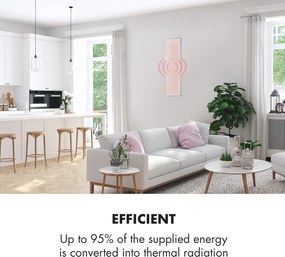 Klarstein Wonderwall 30, Infravörös hősugárzó, 30 x 100 cm, 300 W, heti időzítő, IP24