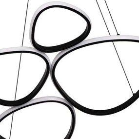 LED csillár kábelen PETRA LED/58W/230V 4000K fekete