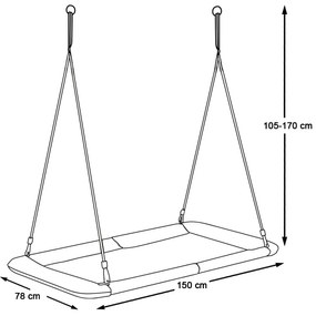 Fészekhinta 150*80cm, színes