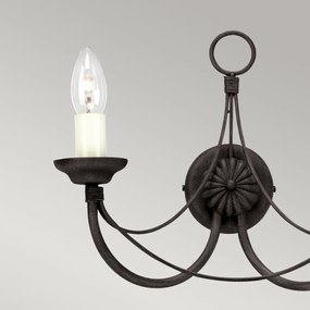 Elstead Lighting CARISBROOKE CB2-BLACK Fali lámpa 2x60W/E14