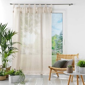 Bézs átlátszó függöny 140x240 cm Dalila – douceur d'intérieur