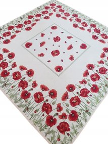 Abrosz 100x100 cm vastag faliszőnyeg dekorációs szalvéta pipacs mintával Különböző Minták