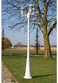vidaXL Kingston Kültéri Lámpa 3 karú 215 cm Fehér
