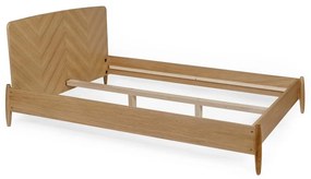 Farsta Herringbone kétszemélyes ágy, 140 x 200 cm - Woodman