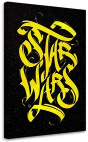 Gario Vászonkép Star Wars, sárga felirat - Nikita Abakumov Méret: 40 x 60 cm