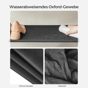 Cipőtartó 5 szintes, fém cipőtartó 20-25 pár cipőhöz, 29x89x92,5 cm, barna-fekete