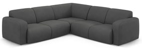 Sötétszürke sarokkanapé (variálható-L alakú) Molino – Micadoni Home