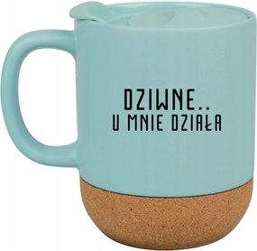 Kék Bögre Fedéllel Ajándék Furcsa Nálam Működik It Iroda