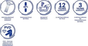 Cersanit Zen, falra szerelheto kádcsaptelep, króm, S951-563