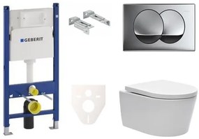 Fali WC szett Geberit előtétfalas szereléshez + SAT Brevis WC SIKOGES7W71S