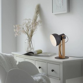 Paul Neuhaus loft asztali lámpa cup 2.0 fekete fa pln15746-18