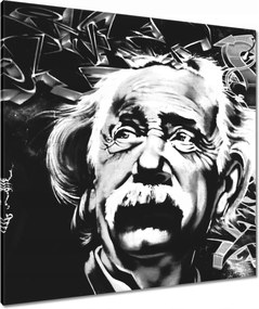 Festmények 90x90 Albert Einstein Graffiti