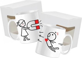 Bögrék 2 db-os Bögre Szett Valentin nap Lány Fiú Férj Feleség Ajándék