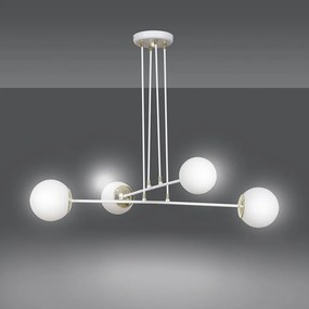 EMIBIG 967-4 OGNIS Glamour Csillár Fehér, Arany E27 IP20