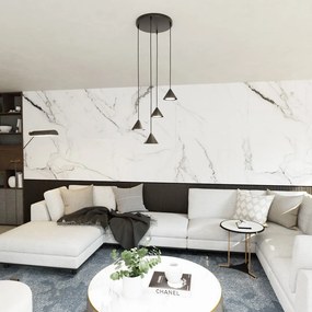 Emibig modern függeszték elit fekete emi1330/4prem