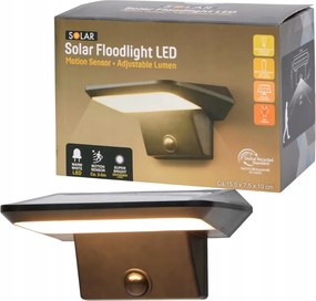 Vezeték Nélküli Napelemes Fali Lámpa Vízálló Mozgásérzékelővel