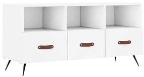 fehér szerelt fa TV-szekrény 102 x 36 x 50 cm