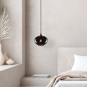 Függőlámpa üveg búrával ø 27 cm Smoked – Opviq lights
