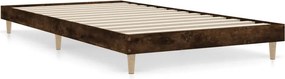 vidaXL füstös tölgy színű szerelt fa ágykeret matrac nélkül 90x190 cm