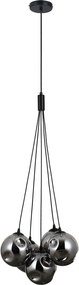 Italux modern függeszték perlos matt fekete grafit itxpnd-54456-5ahbsmg