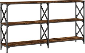 vidaXL füstös tölgy színű szerelt fa tálalóasztal 156 x 28 x 80,5 cm