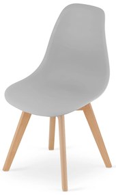 Étkező garnitúra 1 + 4, UMEKO 120x80 cm asztal sonoma tölgy + szürke KITO szék