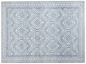 Fehér és kék szőnyeg 300 x 400 cm KAWAS Beliani
