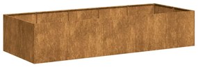 vidaXL ültető rozsdás 200x80x40 cm időjárásálló acélból