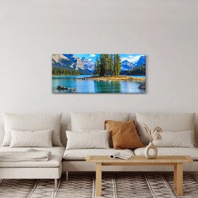 Kép - Hegyvidéki táj folyóval (120x50 cm)