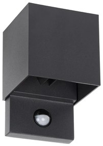 Kanlux 28994 - REKA kültéri fali LED lámpa érzékelővel LED/7W/230V IP54 antracit