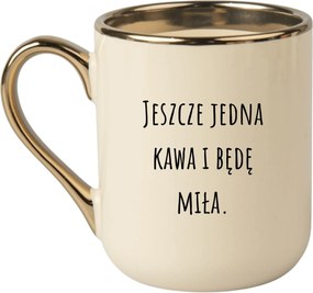 Bögre Elegáns Bézs Arany Rant Vicces Ajándék Még Egy Kávé