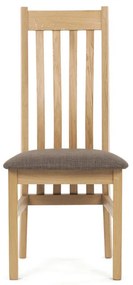 Tömör Tölgy Étkezőszék Barna Párnázott Üléssel. C-2100