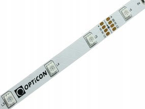 Led Szalag 24V DC 7,2W méter 150 Smd 5050 IP20 10mm Színes Rgb Opticon