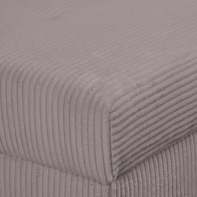 Szürke kordbársony puff Ariella – Ropez