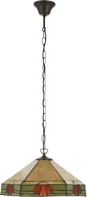 Endon 111989 - Tiffany NEVADA láncos csillár 3xE27/10W/230V átm. 40 cm