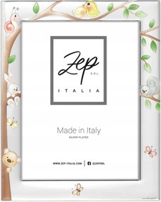 Fém képkeret 10x15 gyerek ezüst elegáns ajándék