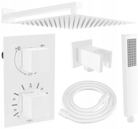 Mexen Cube DR02 rejtett zuhanyszett komplett  esöztetövel 30 cm,  fehér - 77502DR0230-20 Zuhany szett komplett