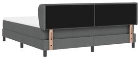 Boxspring Ágy Matrac Szürke 180x200 cm Anyag