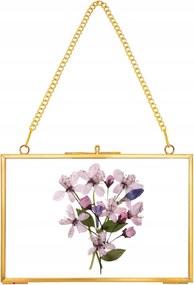 Szárított virág képkeret Dekorációs képkeret 15x10cm akasztós virágkötészet