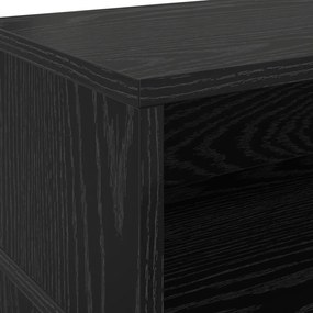 Fekete tölgy íróasztal 200x55x91 cm Szerelt fa