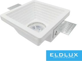 UNIVERSO Gipsz süllyesztett spot lámpatest 1xGU10 120x120x60mm IP20 fehér