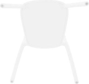 Rakásolható szék, fehér, FEDRA NEW
