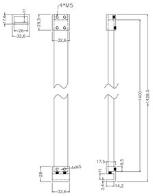 Zuhanyfal távtartó