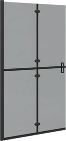 vidaXL Sétáló zuhanyfal Fekete 110 x 6,5 x 190 cm